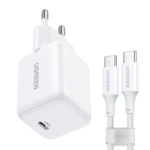 Ugreen X513 30W GaN Wall Charger 1x USB-C + 1m USB-C Cable - White