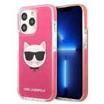 Case KARL LAGERFELD Apple iPhone 13 13 Pro Choupette Head Fuchsia Pink Hardcase