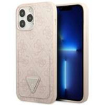 Guess GUHCP13LP4TPP iPhone 13 Pro / 13 6.1" pink/pink hardcase 4G Triangle Logo Cardslot