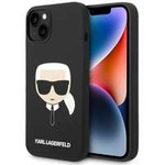 Case KARL LAGERFELD Apple iPhone 14 Plus Silicone Karl`s Head Black Hardcase