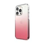 Speck Presidio Perfect-Clear + Ombre - Case iPhone 14 Pro with MICROBAN coating (Clear / Vintage Rose Fade)