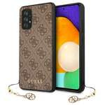 Case GUESS Samsung Galaxy A52 4G Charms Collection Brown Hardcase