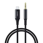 Choetech AUX009 Lighting / mini jack 3.5mm cable 2 m - black