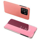Clear View Case cover for Xiaomi Redmi 10C cover with a flap pink