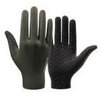 Rockbros Breathable Full Finger Cycling Gloves, Size: L - Green