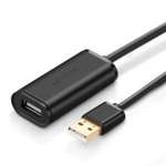 Cable UGREEN USB 2.0 Extender US121 Active 5m Black