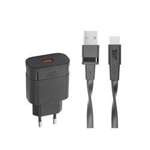 Rivacase Charger Network + USB-C 18W QC 3.0 black