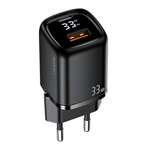 USAMS Network Charging. 1xUSB-C+1xUSB T46 33W (only head) PD3.0 +QC3.0 Fast Charging black/black CC152TC01 (US-CC152)