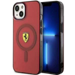 Case Ferrari FEHMP14SURKR iPhone 14 6.1" red/red hardcase Translucent MagSafe Case