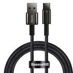[RETURNED ITEM]  Baseus Tungsten Gold cable USB-A - USB-C 480Mb / s 100W 1m black (CAWJ000001)