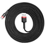 Baseus Cafule Cable durable nylon cable USB / micro USB 2A 3M black-red (CAMKLF-H91)