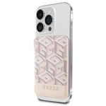 Guess Wallet Card Slot GUWMSHGCFSEP MagSafe GCube stripe pink/pink