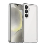 Outer Space Case with Gel Frame for Samsung Galaxy S25 - Clear Black