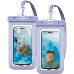 Spigen A601 Waterproof Universal WATERPROOF Case 2-PACK AQUA BLUE