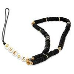 GUESS Phone Strap Heishi Beads Pendant Black