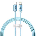 Baseus Crystal Shine Series USB Type C cable - Lightning Fast Charging Power Delivery 20W 1.2m blue (CAJY001303)