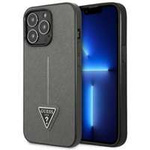 Guess GUHCP14LPSATLG iPhone 14 Pro 6.1" silver/silver hardcase SaffianoTriangle Logo