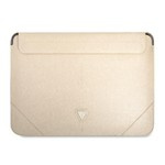 Guess Sleeve GUCS14PSATLE 13/14" Beige /beige Saffiano Triangle Logo