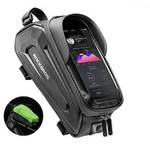 Rockbros B68 armored bicycle bag with phone cover 1.5l - black