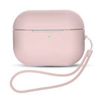 Silicone Case for AirPods Pro 2 / AirPods Pro 1 + Wrist Strap Lanyard | pink