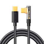 Joyroom USB C cable angled - USB C for fast charging and data transfer 100W 1.2 m black (S-CC100A6)