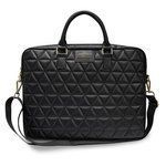 GUESS Laptop Bag 15 Quilted Black Case