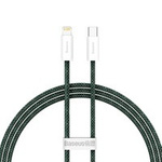 Baseus Dynamic 2 Series fast charging cable USB-C - Lightning 20W 480Mbps 1m green