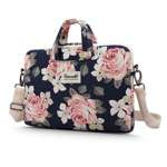 Case CANVASLIFE Laptop 13-14 Briefcase Navy Rose Navy Blue Case