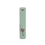 Self-adhesive finger holder with zipper - green