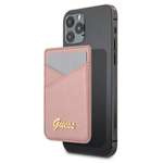 Case GUESS Wallet Card Slot MagSafe Saffiano Pink Case