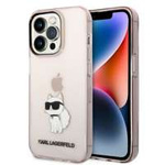 Case Karl Lagerfeld iPhone 14 Pro Max 6.7" pink/pink hardcase Ikonik Choupette