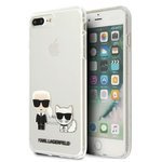 Case KARL LAGERFELD Apple iPhone 7 Plus 8 Plus Karl & Choupette KLHCI8LCKTR Clear Hardcase