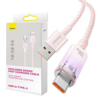Quick Charge USB-C Baseus Flash, 6A,1m (Pink)