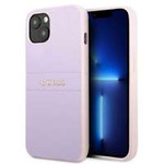 Case GUESS Apple iPhone 13 Mini Saffiano Hot Stamp & Metal Logo Purple Case