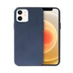 ETUI Crong Essential Cover Magnetic - Case with leather iPhone 12 / iPhone 12 Pro MagSafe (navy blue) CASE