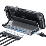 Choetch M52 HUB for Steam Deck USB-C - USB-C PD/USB-A/HDMI/RJ45 - Gray