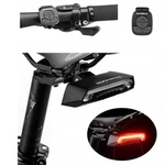 Rockbros LKWD-R1 rear bicycle light with laser and remote control + micro USB cable - USB-A - black