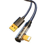 Joyroom Angled Lightning - USB cable for fast charging and data transfer 2.4A 1.2 m black (S-UL012A6)