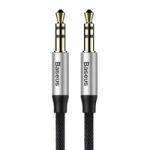 Baseus Yiven M30 stereo AUX 3.5 mm audio cable male mini jack 1m silver-black (CAM30-BS1)