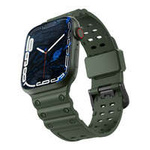 Strap Triple Protection strap for Apple Watch SE, 8, 7, 6, 5, 4, 3, 2, 1 (41, 40, 38 mm) band bracelet green