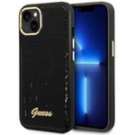 Guess GUHCP14SHGCRHK iPhone 14 6.1" black/black hardcase Croco Collection