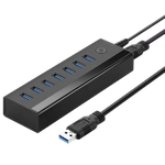 Ugreen multifunctional HUB 7in1 USB-A - 7xUSB-A 5Gb/s black (US219)