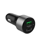 Crong Power Car Charger 63W - Charger USB-C PD 45W + USB QC 3.0 18W (Black)