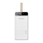 Dudao power bank 30000 mAh 3x USB with LED lamp white (K8s + white)