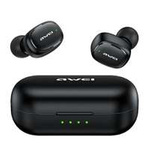AWEI headphones Bluetooth 5.1 T13 Pro TWS + docking station black/black
