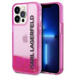 Case Karl Lagerfeld iPhone 14 Pro 6.1" pink/pink hardcase Liquid Glitter Elong