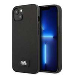 Case Karl Lagerfeld iPhone 13 Mini 5.4" Hardcase Black/Black Saffiano Plaque Case