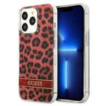 Case GUESS Apple iPhone 13 13 Pro Leopard Red Hardcase