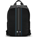 BMW Backpack BMBP15COMPVSKL 16" Black/Black Nylon Blue Stripe