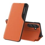 Eco Leather View Case elegant case with flap and stand function for Samsung Galaxy A26 - orange